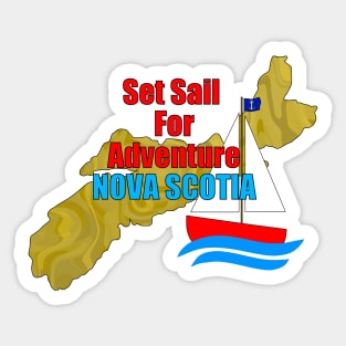 NOVA Scotia Canada Adventure Sticker